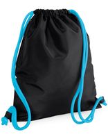 Atlantis BG110 Icon Gymsac - Black/Surf-Blue - 40 x 48 cm - thumbnail