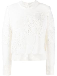 Cecilie Bahnsen pull en laine vierge - Blanc