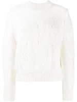 Cecilie Bahnsen pull en laine vierge - Blanc