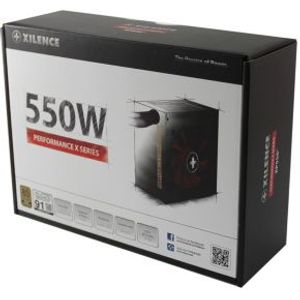 Xilence XP550R9 550W ATX Zwart, Rood power supply unit