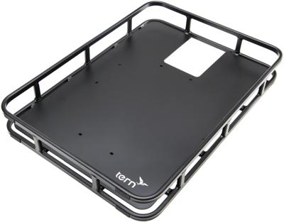 Tern Rear rack shortbed tray alu, bl.