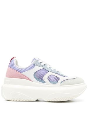 LIU JO baskets colour block June à plateforme - Violet