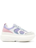 LIU JO baskets colour block June à plateforme - Violet - thumbnail