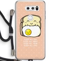 Sleep All Day: LG V30 Transparant Hoesje met koord