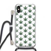 Weed: iPhone XS Transparant Hoesje met koord