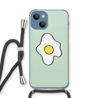 Spiegelei: iPhone 13 mini Transparant Hoesje met koord Spiegelei: iPhone 13 mini Transparant Hoesje met koord