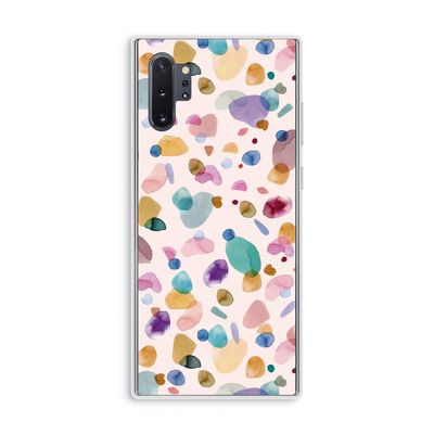 Terrazzo Memphis Pink: Samsung Galaxy Note 10 Plus Transparant Hoesje