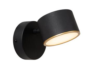 Lucide GIAN - Wandlamp - LED Dimb. - 1x9W 2700K - Zwart