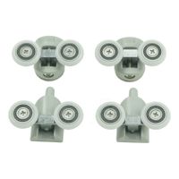 Xellanz wieltjes voor douchecabine essential schuifdeur (4 stuks)