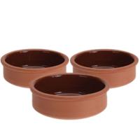 Excellent Houseware tapasschalen terracotta 3 stuks