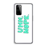 UHM, NOPE.: OnePlus 9 Pro Transparant Hoesje