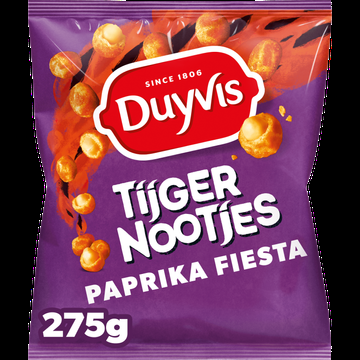 Duyvis Tijgernootjes Fiesta Paprika Pinda Noten 275 gr bij Jumbo