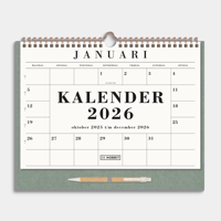 A4+ Maandkalender 2026