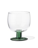 HEMA Wijnglas 290ml glas gekleurde voet (groen)