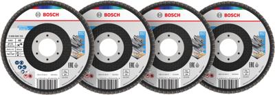 Bosch Accessoires X451 Lamellenschuurschijfset | 115 x 22,23 mm | G40; 60; 80; 120 | T29 | 15 stuks - 2608626161