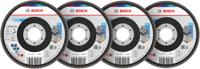 Bosch Accessoires X451 Lamellenschuurschijfset | 115 x 22,23 mm | G40; 60; 80; 120 | T29 | 15 stuks - 2608626161