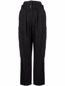 IRO pantalon taille-haute à plis - Noir