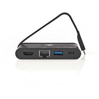Nedis TCARF260BK laptop dock & poortreplicator USB 3.2 Gen 1 (3.1 Gen 1) Type-C Zwart - thumbnail