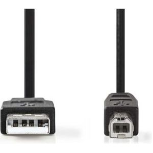 USB 2.0-Kabel | A Male - B Male | 3,0 m | Zwart [CCGB60100BK30]
