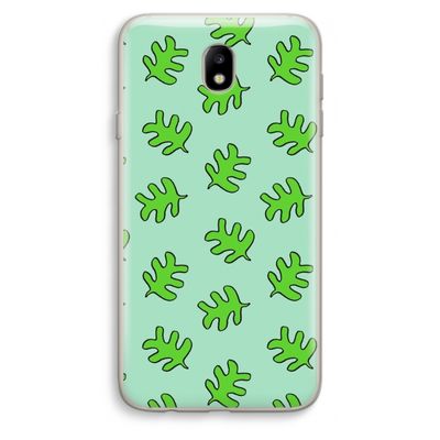 Groene blaadjes: Samsung Galaxy J7 (2017) Transparant Hoesje