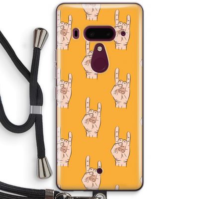 Rock: HTC U12+ Transparant Hoesje met koord