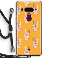 Rock: HTC U12+ Transparant Hoesje met koord