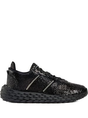 Giuseppe Zanotti baskets basses à paillettes - Noir