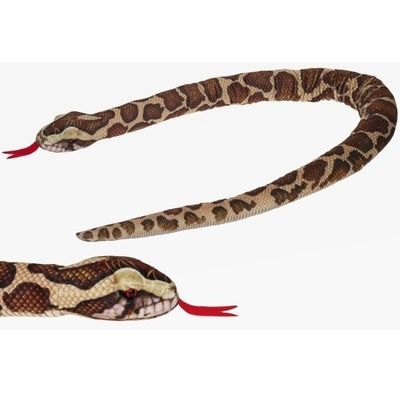Pluche gevlekte Birmese python - slangen knuffel - 150 cm - speelgoed
