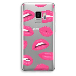 Bite my lip: Samsung Galaxy S9 Transparant Hoesje