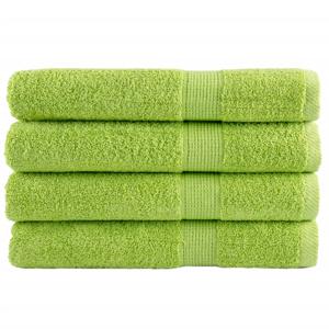 VidaXL Handdoeken solund 4 st 600 g/m² 100x200 cm appelgroen