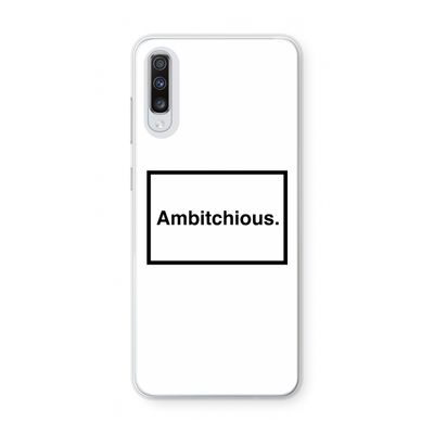 Ambitchious: Samsung Galaxy A70 Transparant Hoesje
