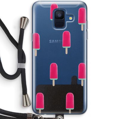 Waterijsje: Samsung Galaxy A6 (2018) Transparant Hoesje met koord