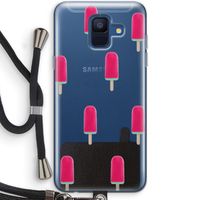 Waterijsje: Samsung Galaxy A6 (2018) Transparant Hoesje met koord