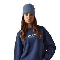 Wintermuts Beanie Kiruna - denim blauw - heren/dames - jersey - thumbnail