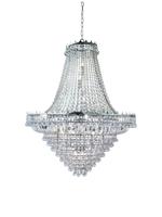 Kroonluchter Versailles 19Lt Chrome Metal & Crystal