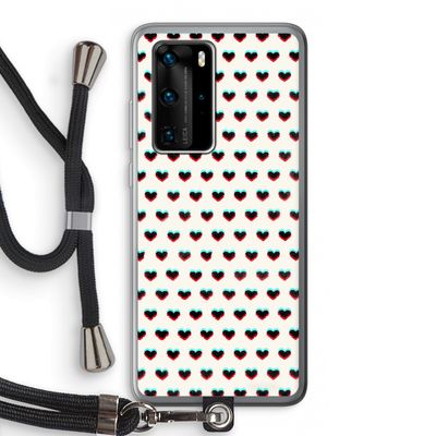 Hartjes: Huawei P40 Pro Transparant Hoesje met koord