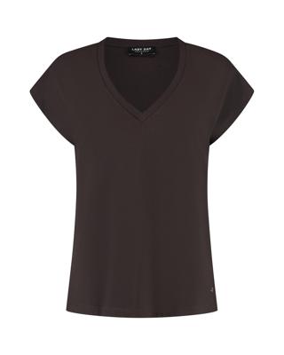 Lady Day Cady L24.575.3240 T-shirt Korte Mouw Dark Brown