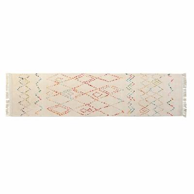 Tapijt DKD Home Decor 60 x 240 x 0,7 cm Polyester Multicolour Ruiten