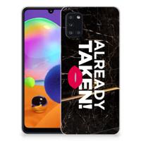 Samsung Galaxy A31 | Siliconen hoesje | met naam Already Taken Black