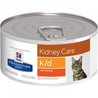 Hill's Prescription Diet K/D Kidney Care nat kattenvoer met kip blik 1 tray (24 x 156 g) - thumbnail