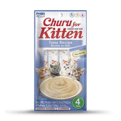 INABA Churu Kitten Tonijn - Kattensnoepje - 4x14 g