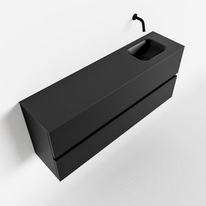 Toiletmeubel Mondiaz Ada | 120 cm | Meubelkleur Urban | Lex wastafel Urban Rechts | Zonder kraangat