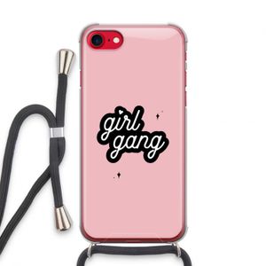 Girl Gang: iPhone SE 2020 Transparant Hoesje met koord