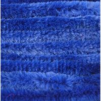 10x Hobbymateriaal chenillegaren blauw 14 mm x 50 cm   -