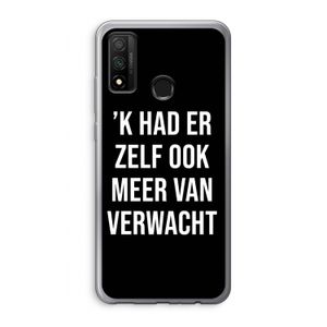 Meer verwacht - Zwart: Huawei P Smart (2020) Transparant Hoesje