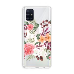 Hello in flowers: Galaxy A51 4G Transparant Hoesje