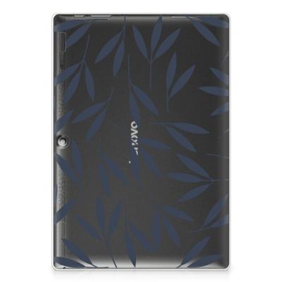 Lenovo Tab 10 | Tab 2 A10-30 | Siliconen hoesje | Leaves Blue