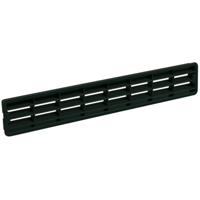 Nedco plintrooster - 458x75mm - zwart - kunststof