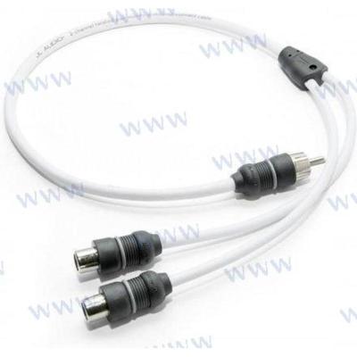 JLM-SMD-WHTAICY-1M2F - Y-kabeladapter 1 mannetje naar 2 vrouwtjes