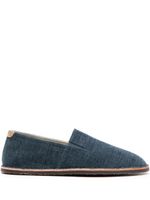 Brunello Cucinelli mocassins à design sans lacets - Bleu